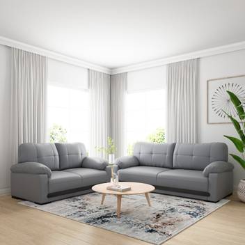 Flipkart Perfect Homes Manchester Leatherette 3 2 Grey Sofa Set 2 Grey Sofa Set
