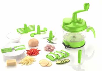 2 Mech Traders Plastic Manual Food Processor Vegetable Chopper