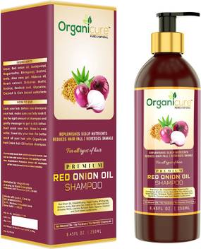 Organicure Red Onion Oil Shampoo 250 Ml Promotes Hair Re Growth