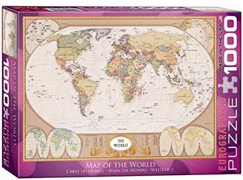 Eurographics Map Of The World Puzzle 1000 Piece Map Of The
