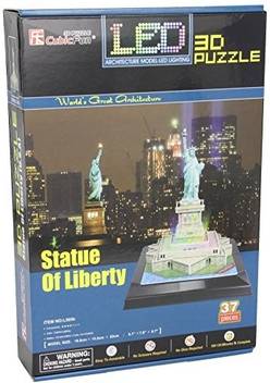Daron Statue Of Liberty 3d Puzzle With Led 37 Pieces Statue Of