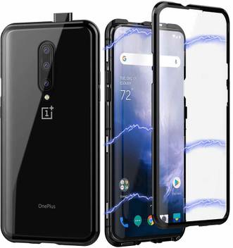 Midkart Back Cover For Oneplus 7 Pro 1 7 Pro Magnetic Metal Bumper With Clear Glass Back Case Midkart Flipkart Com