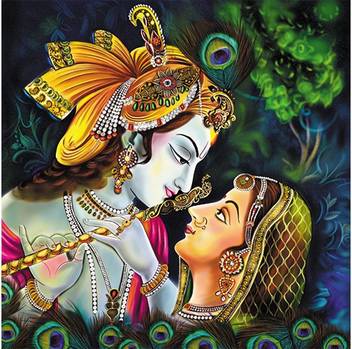 NEW ANJANI ART GALLERY Radha Krishna Print Digital Reprint 24 inch x 36  inch Painting Price in India - Buy NEW ANJANI ART GALLERY Radha Krishna  Print Digital Reprint 24 inch x