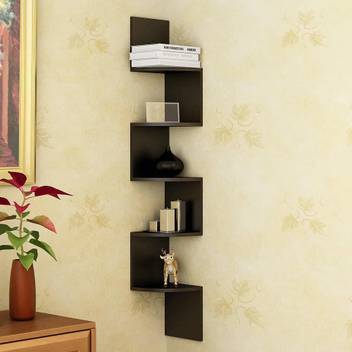 Spirited Zigzag Corner Wall Mount Shelf Unit Racks And Shelves - Wooden Book Shelves Wall Mounted Spirited Zigzag Corner Wall Mount Shelf Unit Racks And Shelves - Wooden Book Shelves Wall Mounted