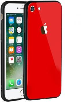 Shopsji Back Cover For Original Red Color Glass Back Cover For Apple Iphone 8 Plus Shopsji Flipkart Com