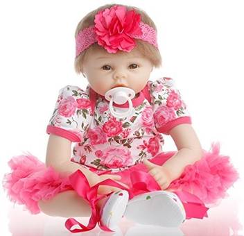 Sanydoll Reborn Baby Doll Soft Silicone Vinyl 22inch 55cm Lovely