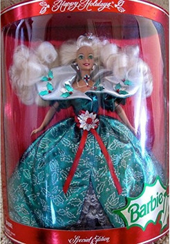 happy holidays special edition barbie 1995
