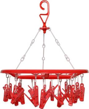 Productmine 32 Clips Hanger Laundry Clothesline Hanging Rack For