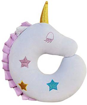 Syga Unicorn Travel Pillow For Kids Soft Plush Animal Neck Pillow