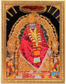 Bm Traders Shirdi Sai Baba Golden Zari Art Work Photo In Golden Frame Big 14 X 18 Inches Religious Frame Price In India Buy Bm Traders Shirdi Sai Baba Golden Zari Exclusive high quality matt finished wooden photo frame of saibaba. flipkart