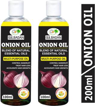Gulbadan Organics Onion Herbal Hair Oil Blend Of 14 Natural Oils