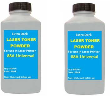 Etake Pack Of 2 Ultra Dark Toner Powder For Hp 18a Cf218a Toner Cartridge Refill Black