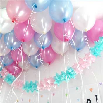Trishra Solid Metallic Balloons For Birthday Decoration 10inch