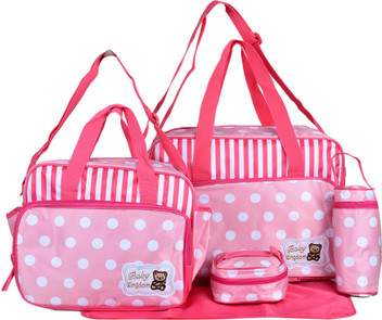 pink baby diaper bag