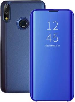 Marshland Flip Cover For Asus Zenfone Max Pro M2 Mirror View Flip Cover Hard Case Blue Marshland Flipkart Com