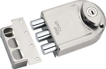 2 Keys 25mm 12 x Tri-Circle Cast Iron Heavy Duty Padlock