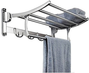 wall shelf with towel rack