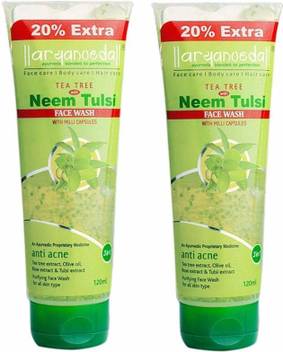 Aryanveda Herbals Tea Tree With Neem Tulsi 240 Ml Pack Of 2 Face Wash Price In India Buy Aryanveda Herbals Tea Tree With Neem Tulsi 240 Ml Pack Of 2 Face Patanjali face wash is an herbal face wash and gives you natural face care. aryanveda herbals tea tree with neem tulsi 240 ml pack of 2 face wash
