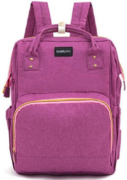 purple backpack diaper bag