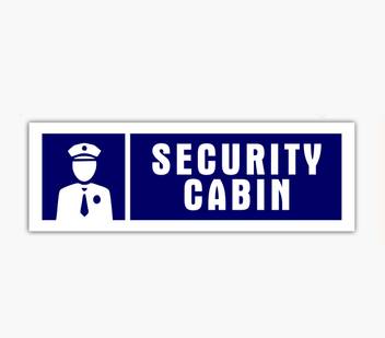 Signever Security Cabin Sign Board For Office Company Restaurant