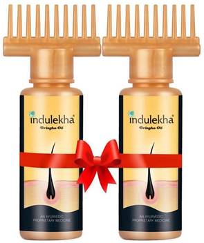 Indulekha Bringha Selfie Bottle Pack Of 2 Hair Oil 200 Ml