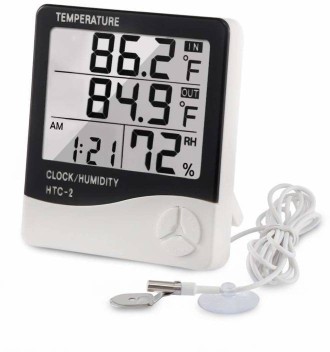DIGITAL INDOOR OUTDOOR MAX MIN THERMOMETER WITH CLOCK AND ALARM FUNCTION IN-101