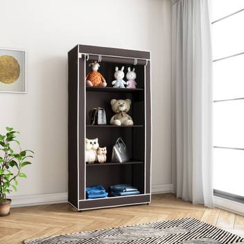 Flipkart Perfect Homes Studio Single Door 4 Shelf Pp Collapsible