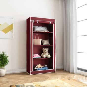 Flipkart Perfect Homes Studio Single Door 4 Shelf Pp Collapsible
