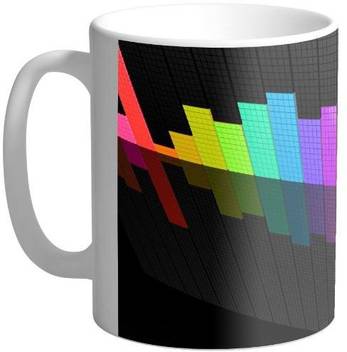 Arkist Colorful Equalizer Wallpaper Ceramic Mug Price In India Buy