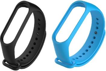 Cpera Tpu Silicon Band Strap For Mi 3 Mi Band 3 Combo Black Blue