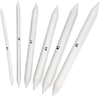 6Pcs Blending Smudge Tortillon Stump Sketch 6 Sizes Art Drawing Tool Pastel