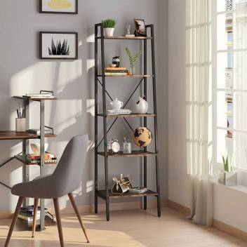 Urban Ladder Wallace Bookshelf Engineered Wood Open Book Shelf