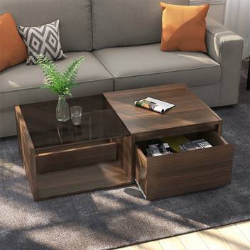 Urban Ladder Alita Storage Coffee Table Finish Walnut