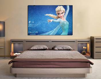 Gwsj 12515 Printed Disney Frozen Non Sticking Without Frame Canvas