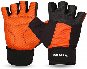nivia gym gloves with wrist support