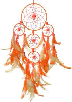 Rooh Yellow Orange 4 Tier Wall Hanging Handmade Hangings For Positivity Can Be Used As