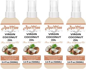 Aromine 100 Pure Virgin Coconut Oil For Hair Growth Face Body