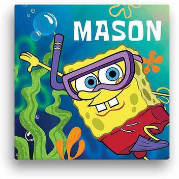 Spongebob Squarepants Canvas 2 Inch X 12 Inch Painting Price In