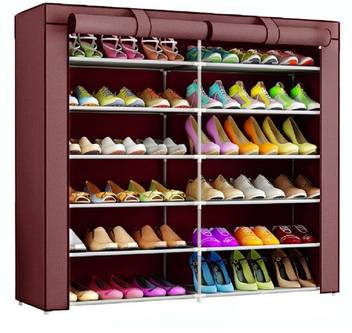 Cmerchants Space Saving Storage Organiser Br Metal Collapsible Shoe Stand