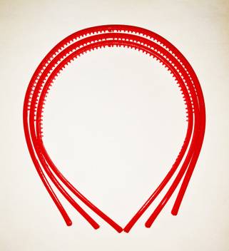 Elina Red Colour Elastic Hair Band Pack Of 3 Thickness 0 3cm