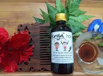 Krya Anti Lice Hair Oil Ayurvedic And Chemical Free 100 Ml Hair