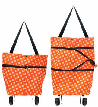 Clomana New Portable 2 In 1 Shopping Trolley Bag With Foldable