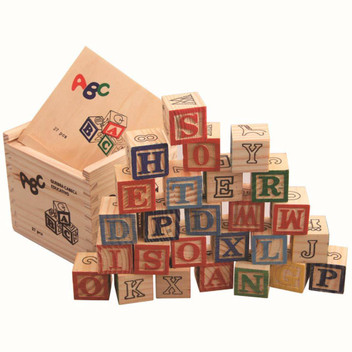 abc wooden building blocks