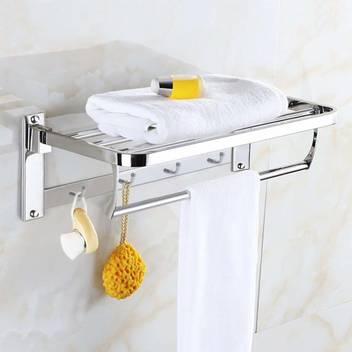 Impulse New Look Stainless Steel Folding Towel Rack For Bathroom Stainless Steel Folding Towel Rack