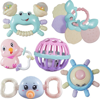 silicone baby rattle