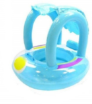 pool float with sunshade