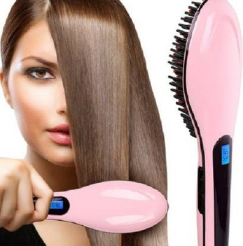 Hair straightener brush temperature