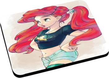 Anni69 Fish Print On Arile Black Top Mousepad Anni69 Flipkart Com