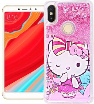 Gbaks Back Cover For Mi Redmi Note 6 Pro Fully Glitter And Liquid With Printed Cute Cartoon In The Middle Gbaks Flipkart Com
