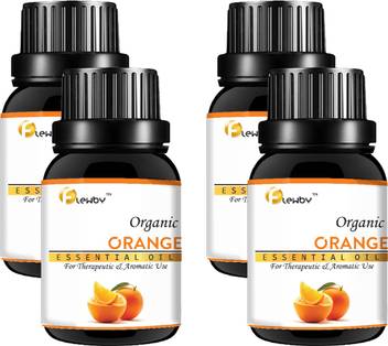 Flewby Orange Essential Oil For Hair Skin 15ml Pack Of 4